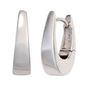 Creolen oval 925 Sterling Silber Ohrringe Silberohrringe Silbercreolen