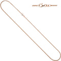 Venezianerkette 925 Silber rotgold vergoldet 1,5 mm 45 cm Halskette Kette