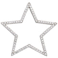 Anhänger Stern 925 Sterling Silber rhodiniert mit 80 Zirkonia