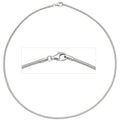 Halsreif 925 Sterling Silber 2 mm 42 cm Kette Halskette Silberhalsreif