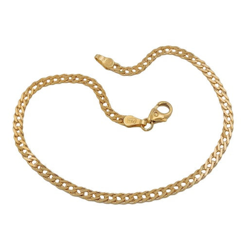 Armband 2,8mm Doppelpanzer GOLD 14Kt - 19cm