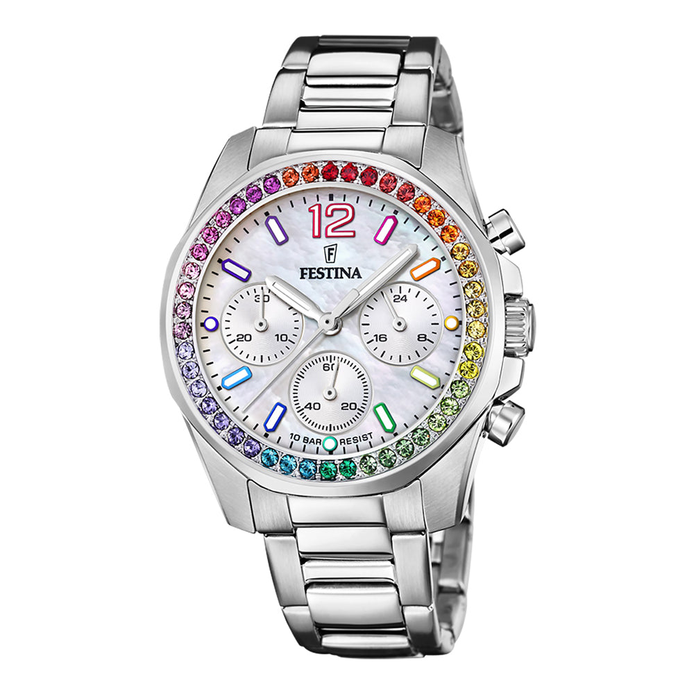 Festina Boyfriend Rainbow F20606/2 Damenuhr Chronograph