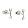 Ohrstecker Ohrring 8,6x2,5mm Schraubenschlüssel Silber 925